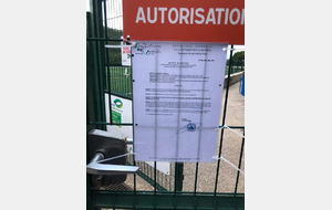 FERMETURE PROVISOIRE DU STADE